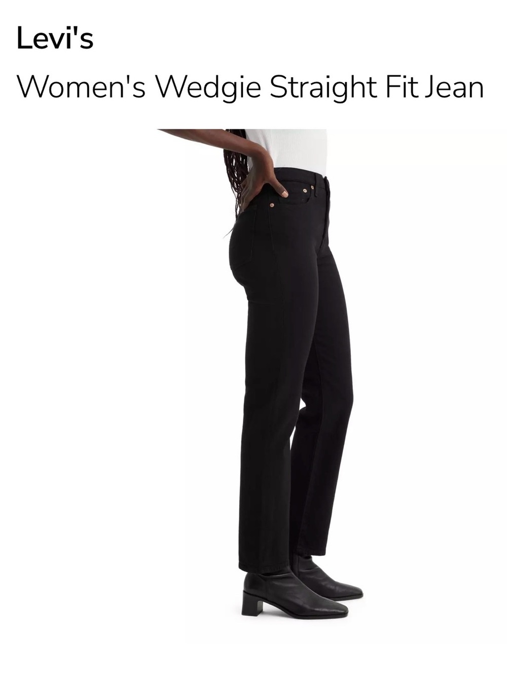 Levi's Women's Straight Leg Jeans - Black